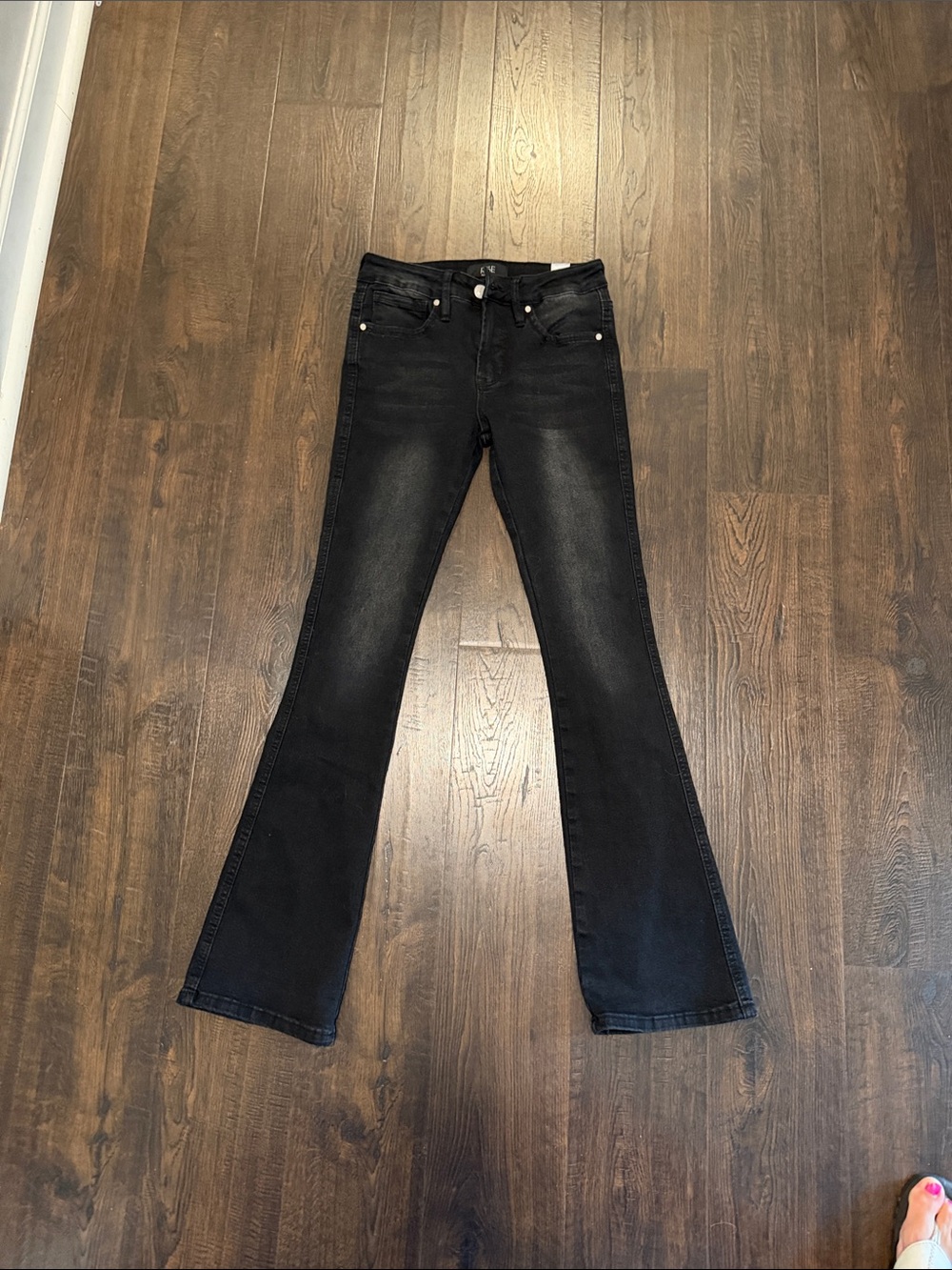 Black Women's Flare Jeans - Classic High-Rise Style